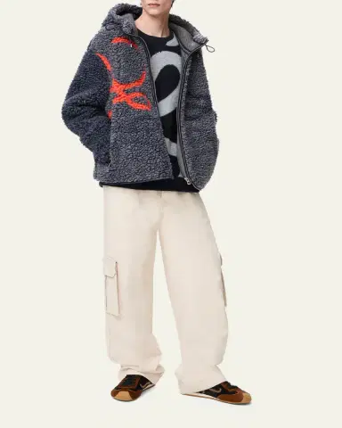 Loewe Men's Hooded Teddy Jacket | Thumbnail 2