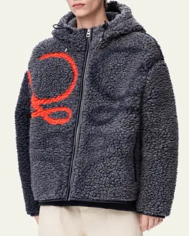 Loewe Men's Hooded Teddy Jacket | Thumbnail 4