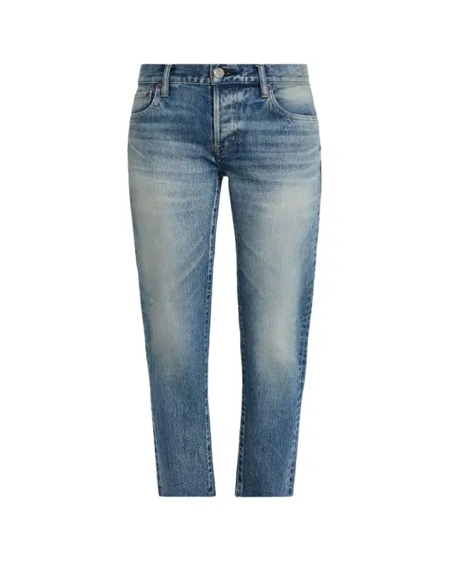 Waverly Raw-Hem Ankle Jeans