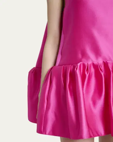 Givenchy Ruffle Silk Sleeveless Mini Dress | Thumbnail 5