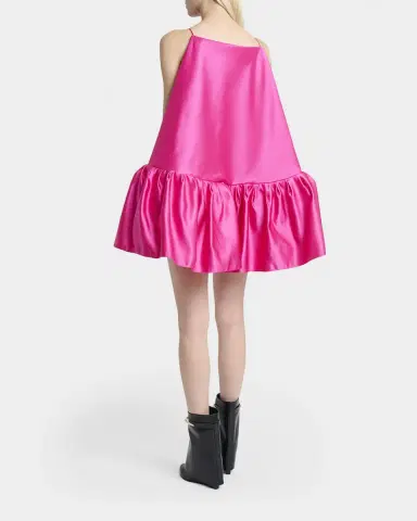 Givenchy Ruffle Silk Sleeveless Mini Dress | Thumbnail 7