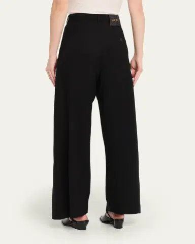 Loewe Pleated Wide-Leg Belted Trousers | Thumbnail 3