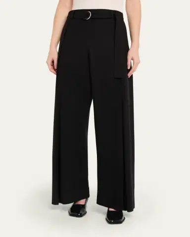 Loewe Pleated Wide-Leg Belted Trousers | Thumbnail 4