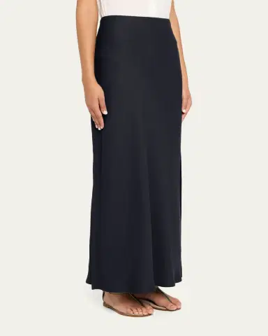 Brunello Cucinelli Stretch Linen Pull-On Maxi Skirt | Thumbnail 4 Brunello Cucinelli Stretch Linen Pull-On Maxi Skirt | Thumbnail 4