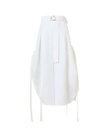 Akris Belted Side-Gathered Midi Skirt | Thumbnail 1 Akris Belted Side-Gathered Midi Skirt | Thumbnail 1
