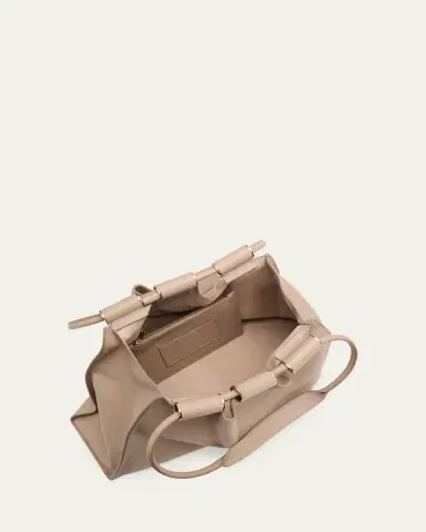Giorgio Armani Lamb Leather Shopper Shoulder Bag | Thumbnail 4
