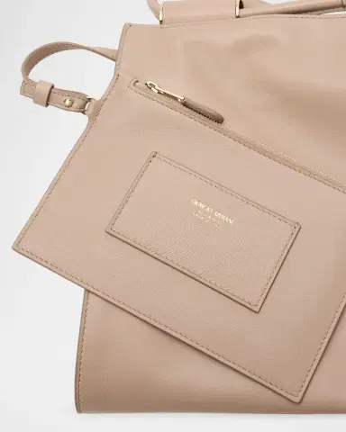 Giorgio Armani Lamb Leather Shopper Shoulder Bag | Thumbnail 10