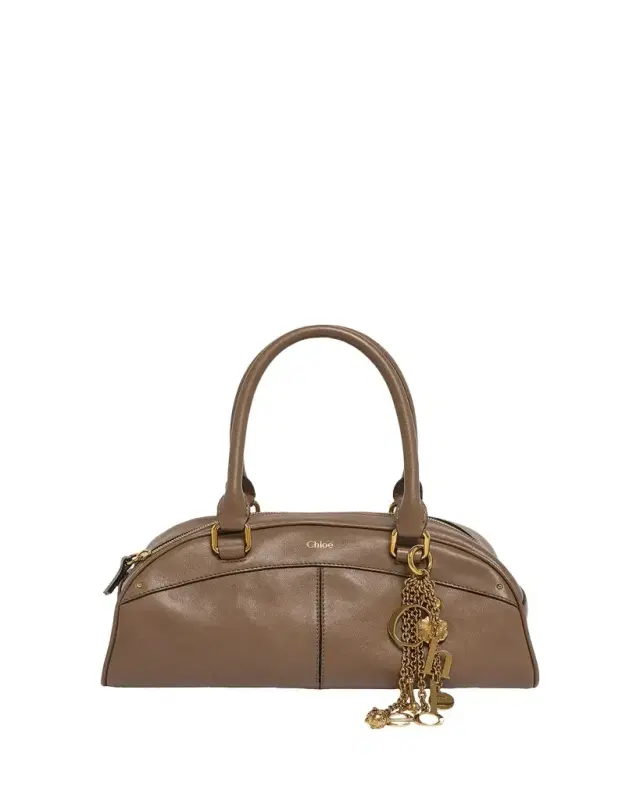 Bowling Shoulder Bag in Leather