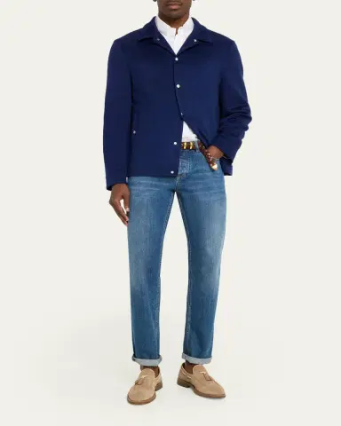 Brunello Cucinelli Cashmere Trucker Jacket | Thumbnail 2