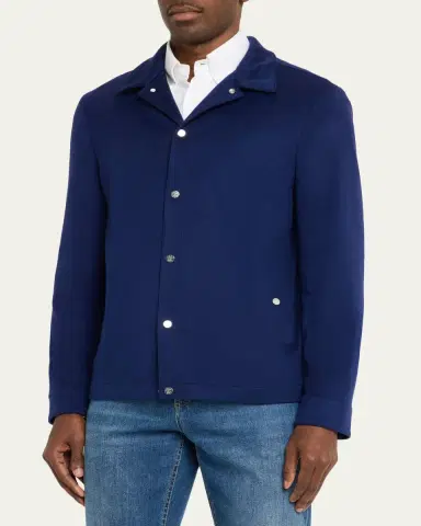 Brunello Cucinelli Cashmere Trucker Jacket | Thumbnail 4