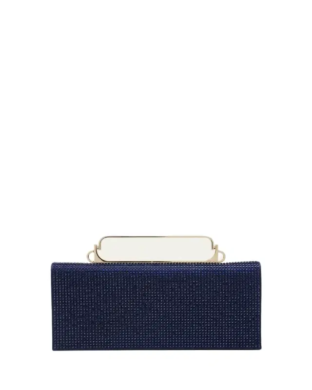 Giorgio Armani Crystal Avenue Rhinestone & Satin Clutch Bag