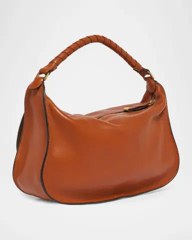 Chloé Marcie Medium Saddle Shoulder Bag in Leather | Thumbnail 3 Chloé Marcie Medium Saddle Shoulder Bag in Leather | Thumbnail 3