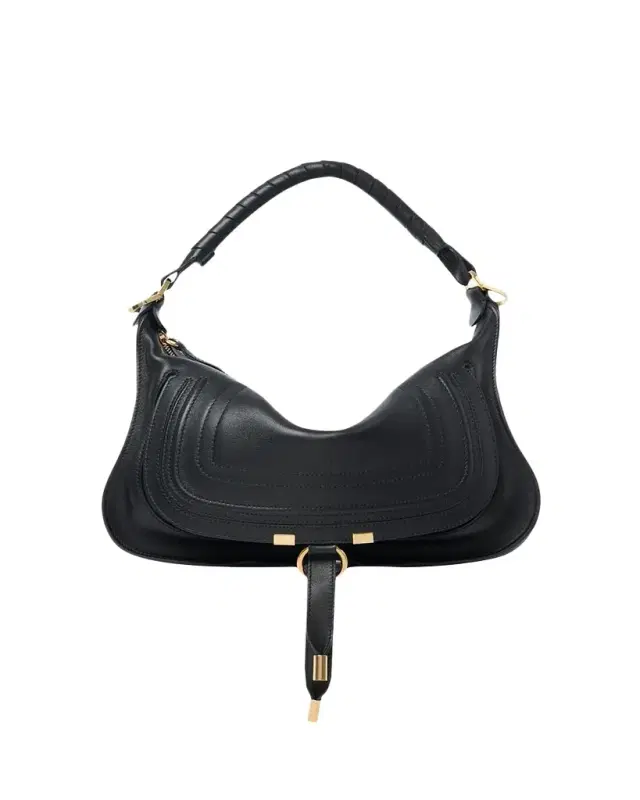 Chloe Marcie Medium Saddle Shoulder Bag in Leather