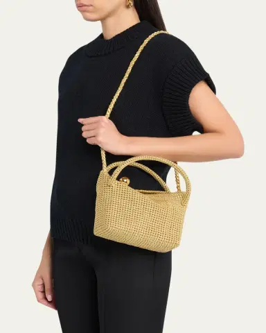 Bottega Veneta Tosca Intreccio Leather Mini Top-Handle Bag | Thumbnail 2 Bottega Veneta Tosca Intreccio Leather Mini Top-Handle Bag | Thumbnail 2
