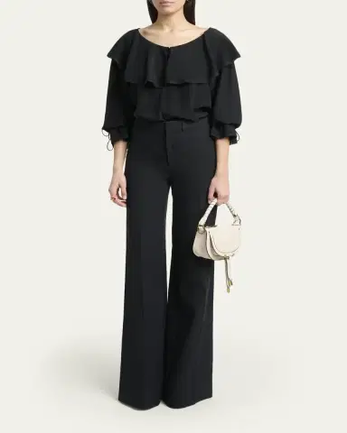 Chloé Marcie Mini Saddle Shoulder Bag in Leather | Thumbnail 9 Chloé Marcie Mini Saddle Shoulder Bag in Leather | Thumbnail 9