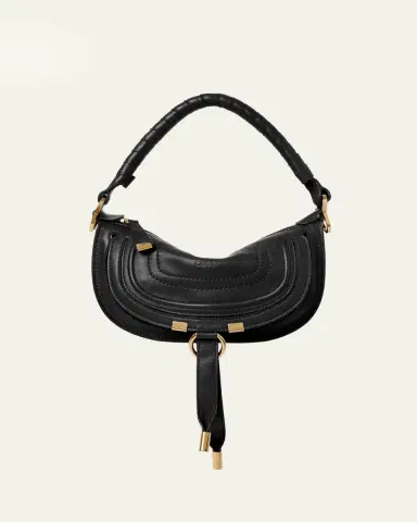 Chloé Marcie Mini Saddle Shoulder Bag in Leather | Thumbnail 10 Chloé Marcie Mini Saddle Shoulder Bag in Leather | Thumbnail 10