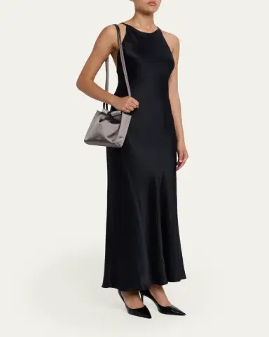 Giorgio Armani Satin Shoulder Bag with Rhinestone Detail | Thumbnail 5 Giorgio Armani Satin Shoulder Bag with Rhinestone Detail | Thumbnail 5