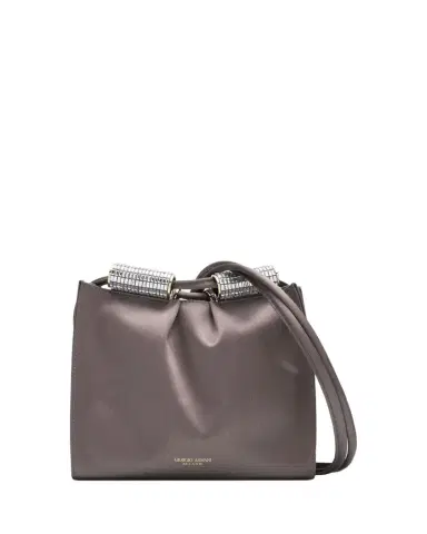 Giorgio Armani Satin Shoulder Bag with Rhinestone Detail | Thumbnail 1 Giorgio Armani Satin Shoulder Bag with Rhinestone Detail | Thumbnail 1