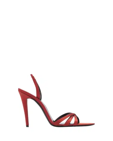 Saint Laurent 110mm Kate Satin Sandals | Thumbnail 1 Saint Laurent 110mm Kate Satin Sandals | Thumbnail 1