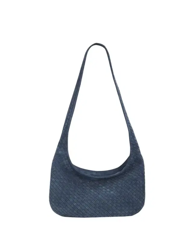 Bottega Veneta Intrecciato Suede Hobo Bag