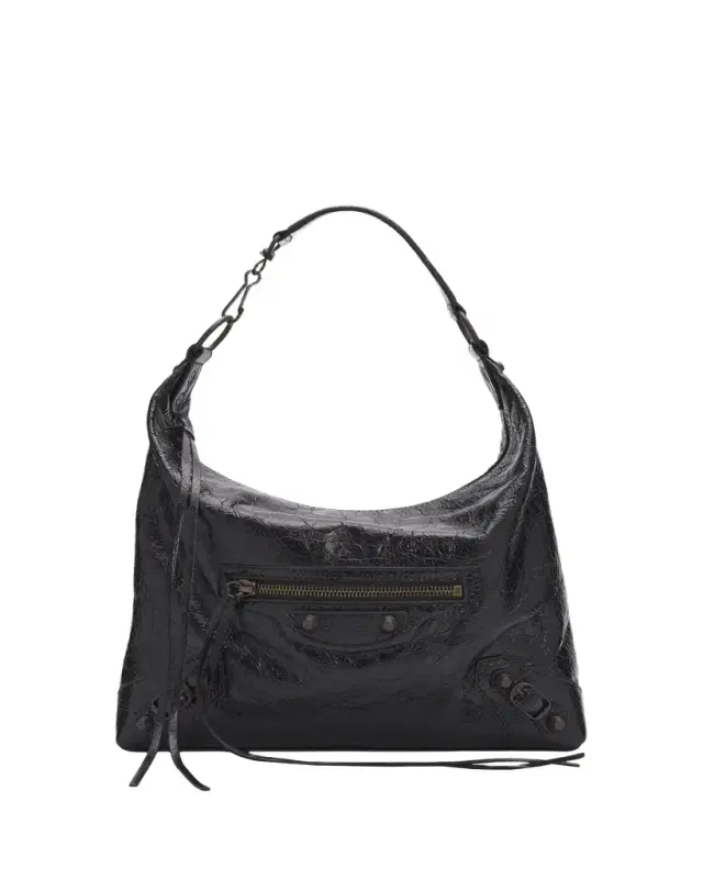 Balenciaga Le City Small Leather Hobo Bag