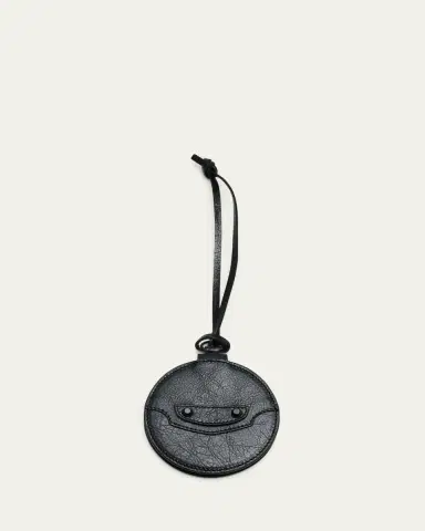 Balenciaga Le City Round Mirror Leather Bag Charm | Thumbnail 2 Balenciaga Le City Round Mirror Leather Bag Charm | Thumbnail 2