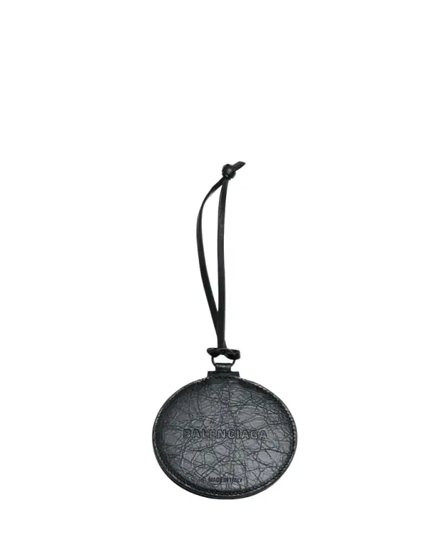 Balenciaga Le City Round Mirror Leather Bag Charm