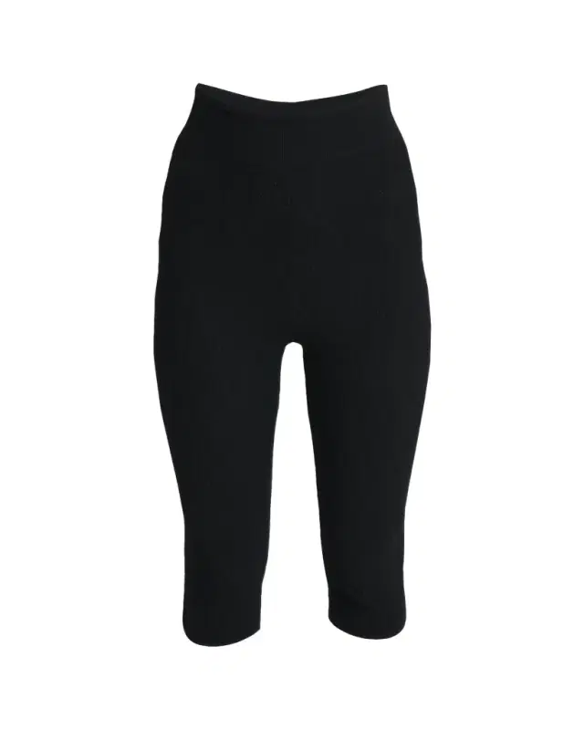 Chloe Honeycomb Stretch Knit Skinny-Leg Capri Pants