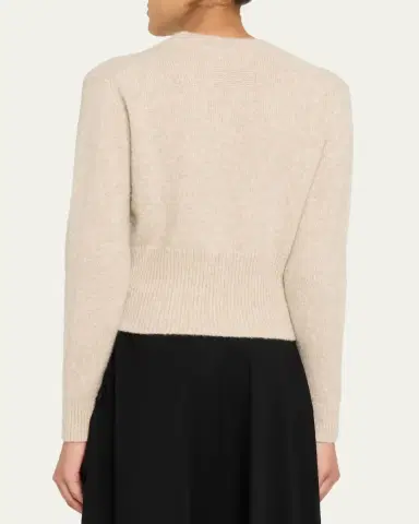 Guest in Residence Alina Crewneck Cashmere-Silk Sweater | Thumbnail 3 Guest in Residence Alina Crewneck Cashmere-Silk Sweater | Thumbnail 3