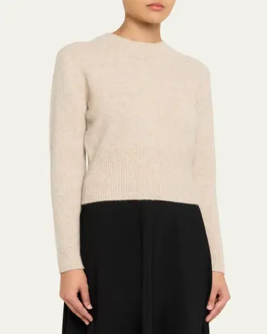 Guest in Residence Alina Crewneck Cashmere-Silk Sweater | Thumbnail 4 Guest in Residence Alina Crewneck Cashmere-Silk Sweater | Thumbnail 4