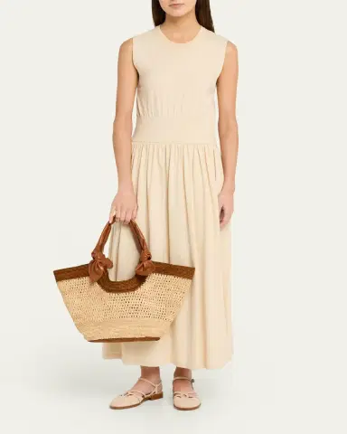 HEREU Fonol Bicolor Crochet Raffia Tote Bag | Thumbnail 5 HEREU Fonol Bicolor Crochet Raffia Tote Bag | Thumbnail 5