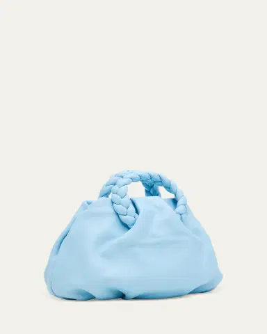 Hereu Bombon Ruched Leather Top-Handle Bag | Thumbnail 3