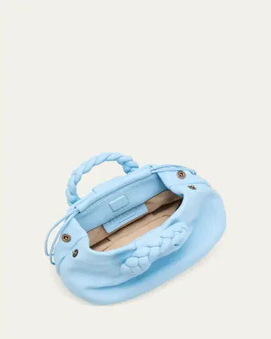 Hereu Bombon Ruched Leather Top-Handle Bag | Thumbnail 4