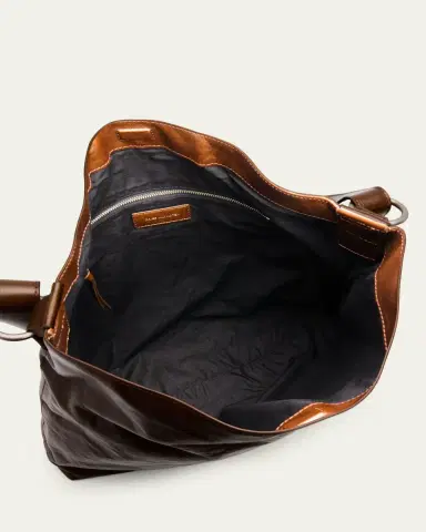 Dries Van Noten Men's Leather Messenger Bag | Thumbnail 4