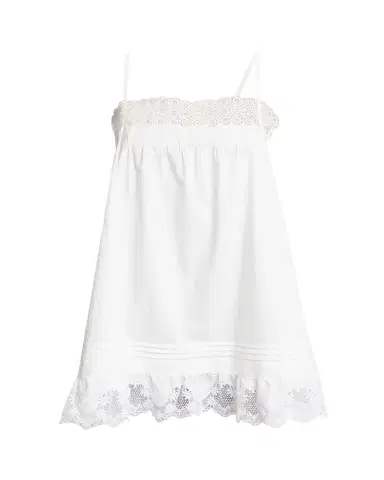 Saint Laurent Guipure Lace Sleeveless Shift Mini Dress | Thumbnail 1