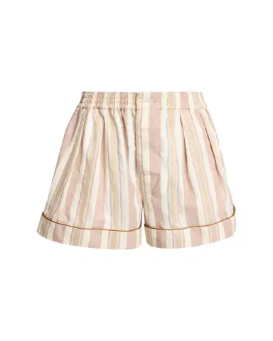 Saint Laurent Striped Pleated Pajama Shorts | Thumbnail 1