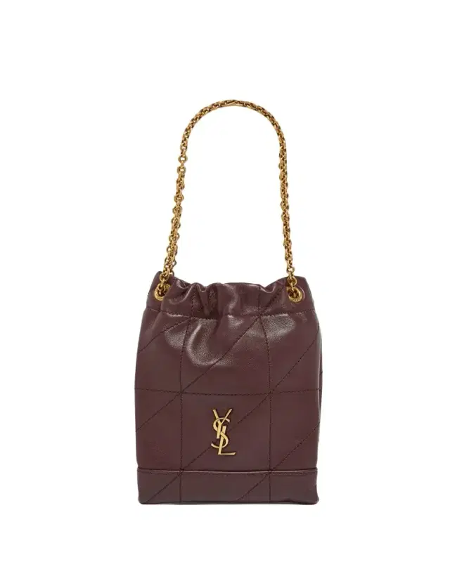 Saint Laurent Jamie Mini YSL Quilted Leather Pochon Shoulder Bag