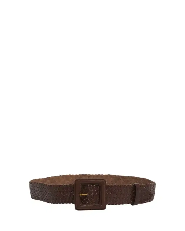 Saint Laurent Woven Leather Belt