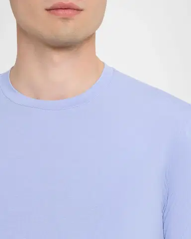 Giorgio Armani Men's Solid Viscose Stretch Jersey T-Shirt | Thumbnail 9 Giorgio Armani Men's Solid Viscose Stretch Jersey T-Shirt | Thumbnail 9
