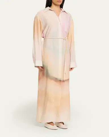 Nanushka Iria Long-Sleeve Tie-Dye Shirtdress | Thumbnail 4 Nanushka Iria Long-Sleeve Tie-Dye Shirtdress | Thumbnail 4