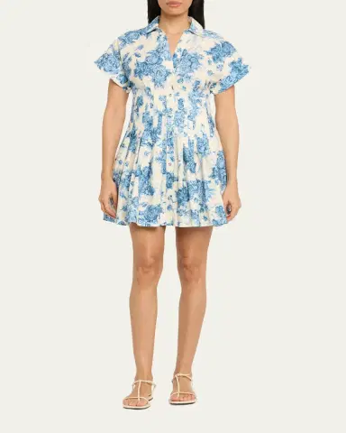 Cara Cara Nash Printed Button-Front Mini Dress | Thumbnail 2 Cara Cara Nash Printed Button-Front Mini Dress | Thumbnail 2