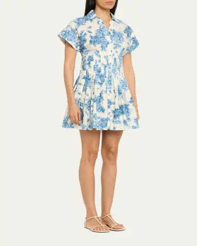 Cara Cara Nash Printed Button-Front Mini Dress | Thumbnail 4 Cara Cara Nash Printed Button-Front Mini Dress | Thumbnail 4