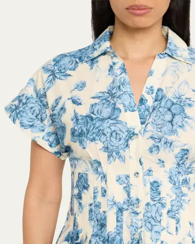 Cara Cara Nash Printed Button-Front Mini Dress | Thumbnail 5 Cara Cara Nash Printed Button-Front Mini Dress | Thumbnail 5