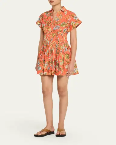 Cara Cara Nash Printed Button-Front Mini Dress | Thumbnail 8 Cara Cara Nash Printed Button-Front Mini Dress | Thumbnail 8