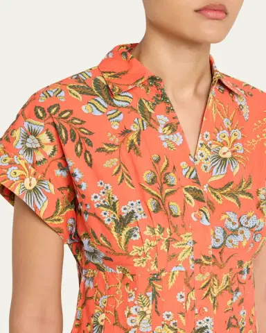 Cara Cara Nash Printed Button-Front Mini Dress | Thumbnail 9 Cara Cara Nash Printed Button-Front Mini Dress | Thumbnail 9