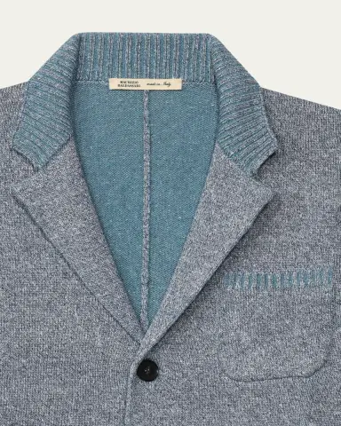 Maurizio Baldassari Men's Vanise Rib Knit Blazer Jacket | Thumbnail 5 Maurizio Baldassari Men's Vanise Rib Knit Blazer Jacket | Thumbnail 5