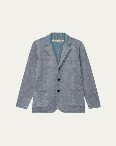 Maurizio Baldassari Men's Vanise Rib Knit Blazer Jacket | Thumbnail 6 Maurizio Baldassari Men's Vanise Rib Knit Blazer Jacket | Thumbnail 6
