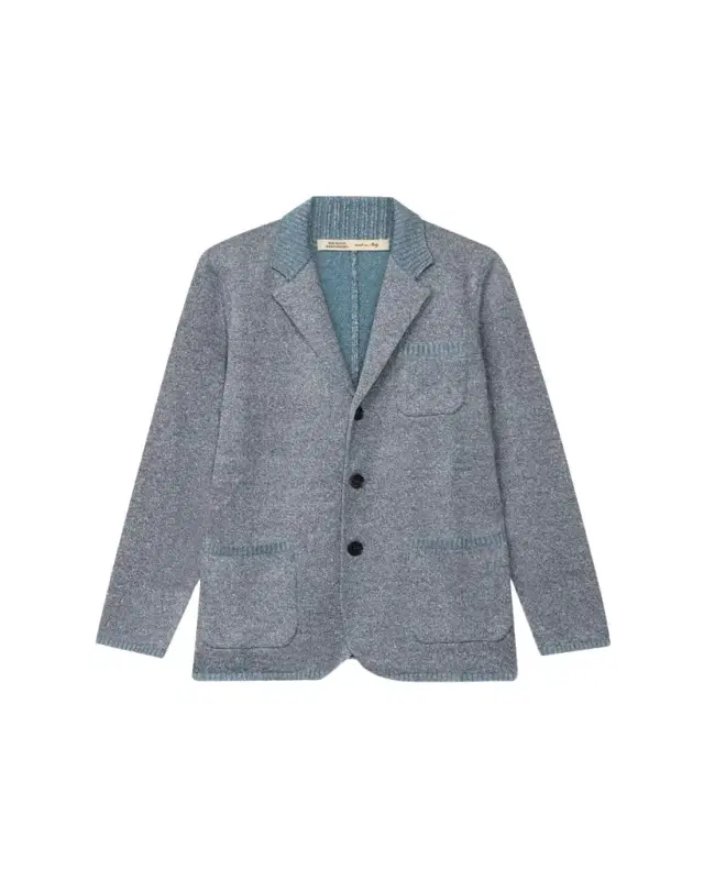 Maurizio Baldassari Men's Vanise Rib Knit Blazer Jacket