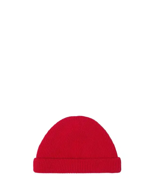 Loro Piana Men's Sloop Wool Ribbed Beanie Hat