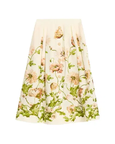 Cara Cara Marge Pleated Button-Front Skirt | Thumbnail 1